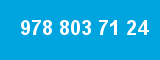 978 803 71 24 978 803 71 24
